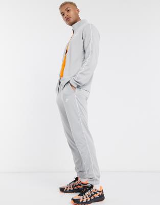 nike grey and orange tracksuit