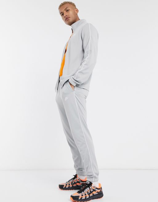 Nike poly 2025 tracksuit grey