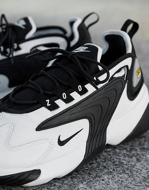 Nike Zoom 2k sneakers in black/white