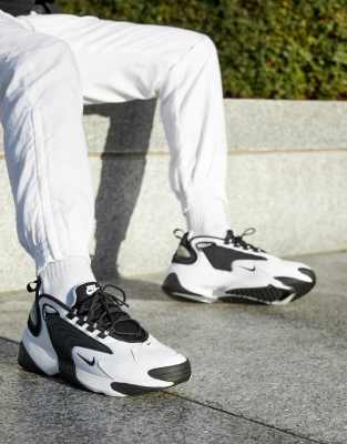 nike white & black zoom 2k sneakers