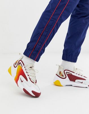 Nike Zoom 2k Sneakers In White And Red Ao0269 103 Asos