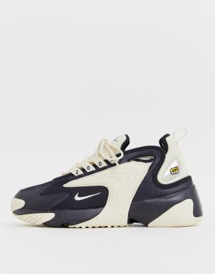 nike zoom 2k sneakers in black and gold