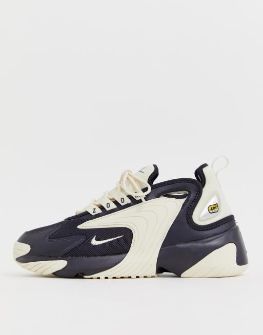 Nike zoom 2k sneakers in black and on sale gold