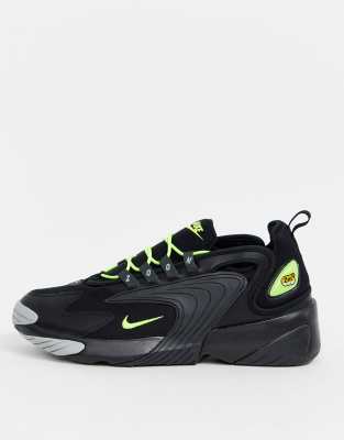 Nike zoom 2k black hotsell and green