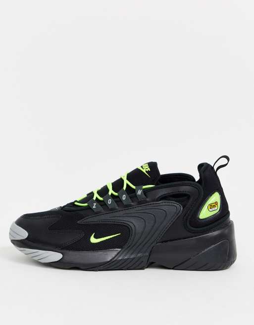 Nike zoom 2k black volt sale