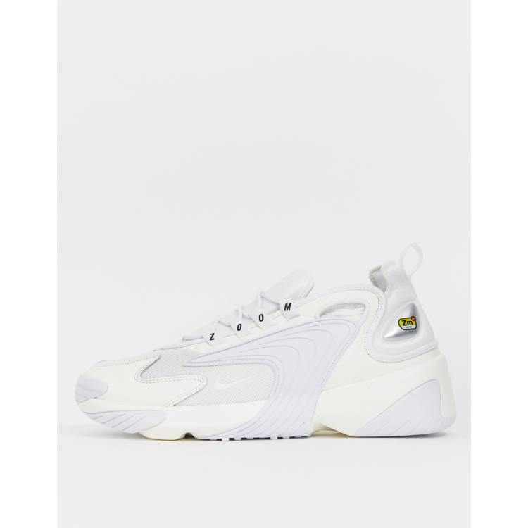 Nike Zoom 2K trainers in triple white ASOS