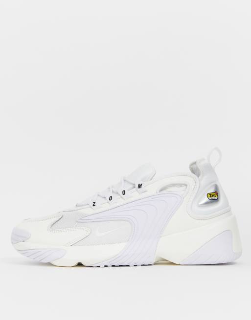 Nike zoom 2k white hotsell and grey