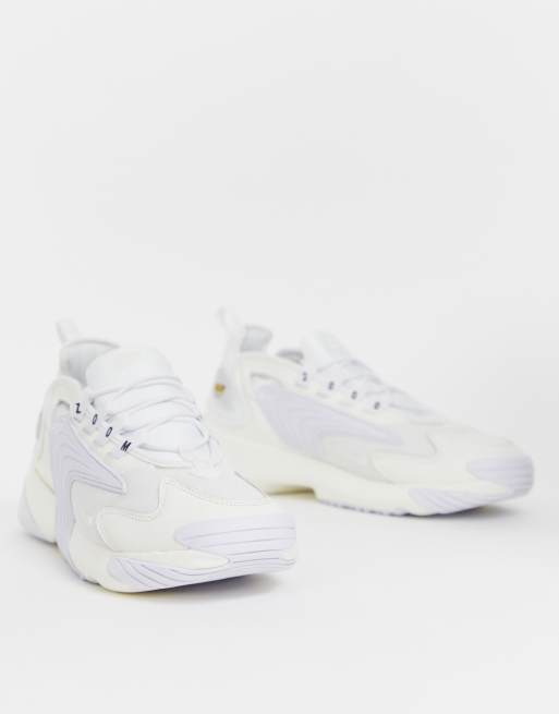 Nike Zoom 2K trainers in triple white