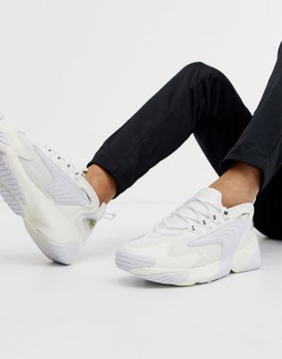 Nike Zoom 2K trainers in triple white 