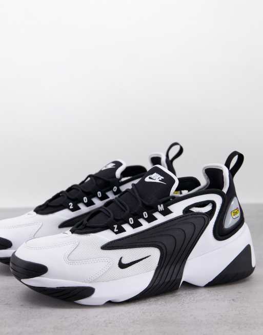 Nike Zoom 2k trainers in white and black