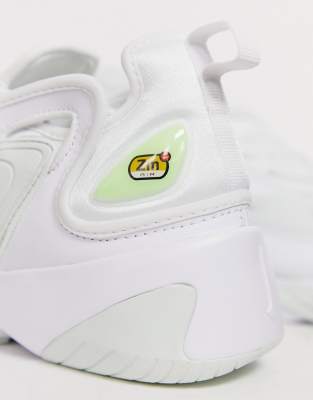 Nike Zoom 2K trainers in white and grey 