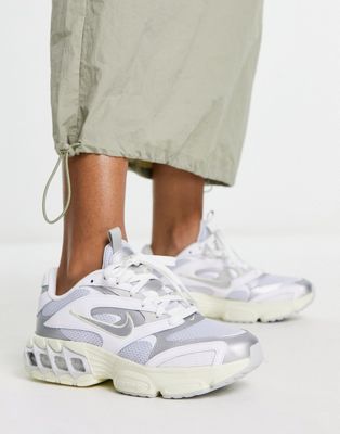 Nike Zoom Air Fire trainers in silver - ASOS Price Checker