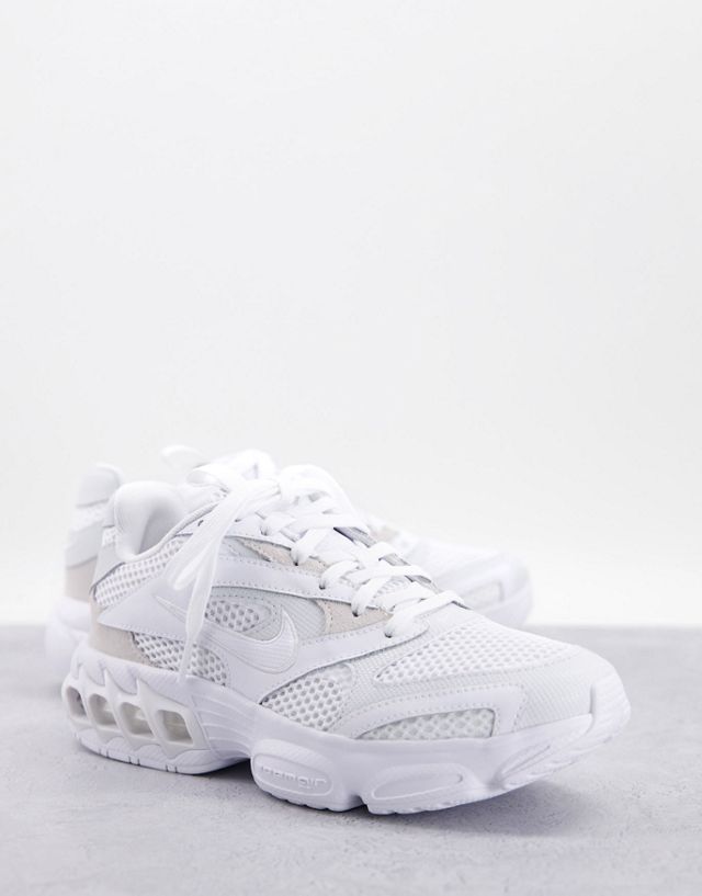 Nike Zoom Air Fire sneakers in triple white