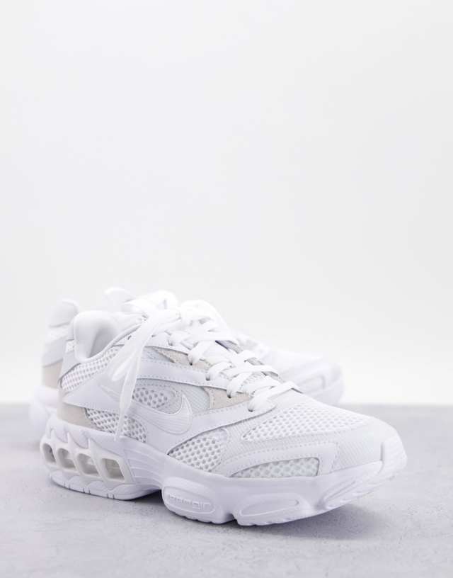 Nike Zoom Air Fire sneakers in triple white