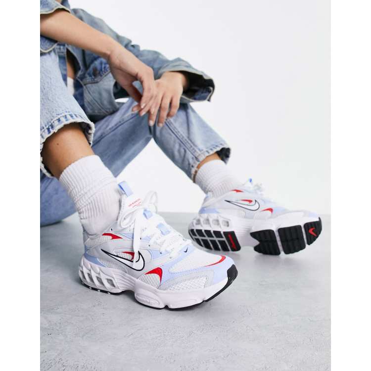 Nike Zoom Air Fire sneakers in white and multi