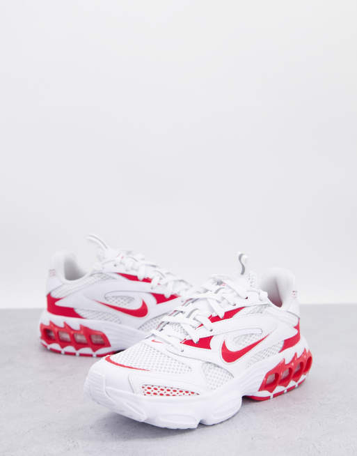 Nike zoom white on sale red