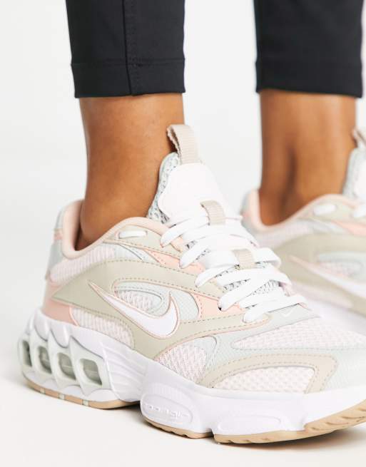 Nike Zoom Air Fire trainers in soft pink and arctic orange