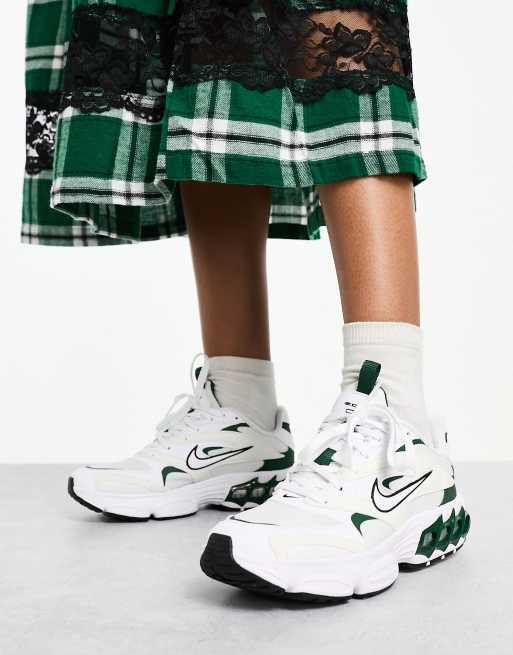 Nike zoom hotsell green and white