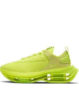 nike double stack mesh and leather sneakers