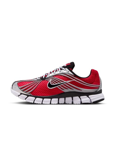 Nike Zoom Skylon 11 baskets rouges et argentées - view 1