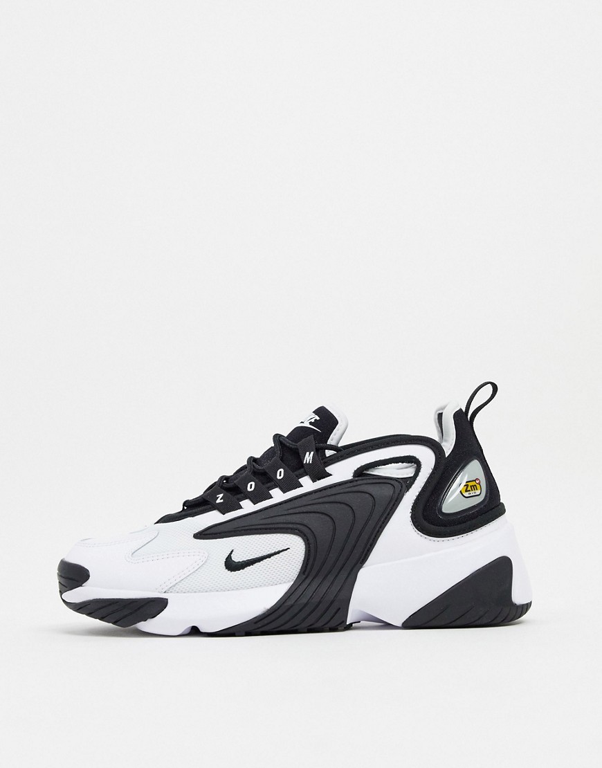 Nike Zoom trainers in white and black