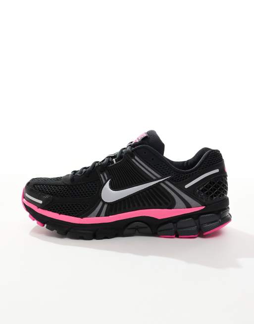Nike Zoom Vomero 5 sneakers in black and pink