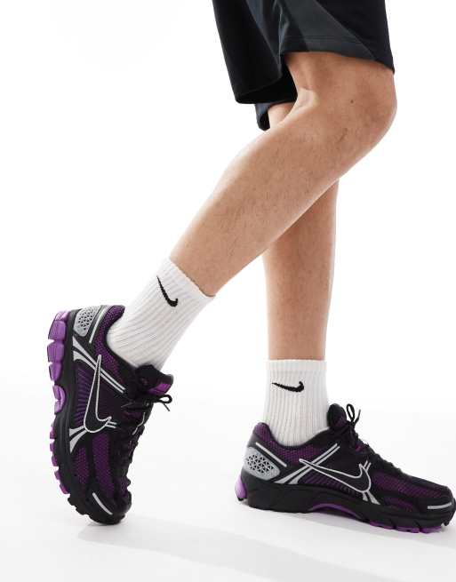 Nike Zoom Vomero 5 sneakers in black and purple