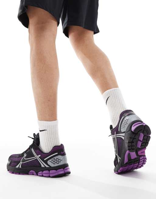 Nike Zoom Vomero 5 sneakers in black and purple