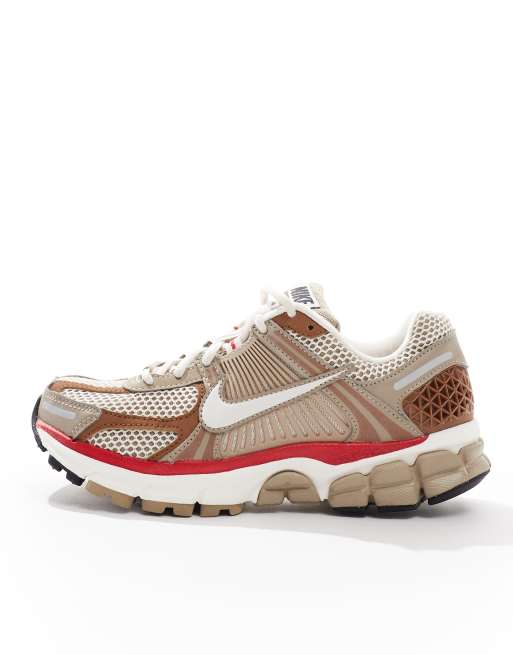 Nike Zoom Vomero 5 sneakers in brown and red
