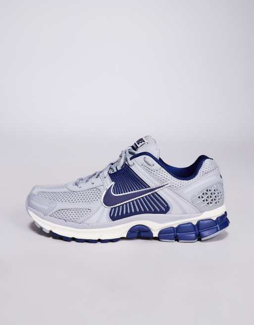 Nike Zoom Vomero 5 sneakers in gray and blue
