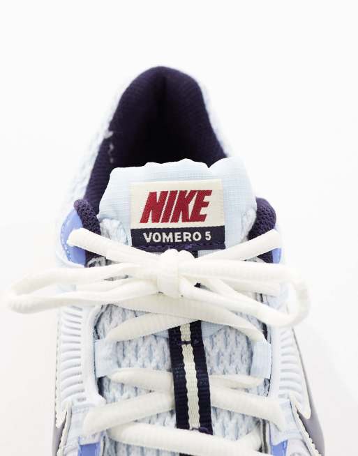 Nike Zoom Vomero 5 sneakers in light blue and purple