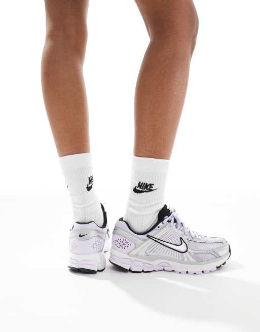 Nike Zoom Vomero 5 sneakers in light purple and silver