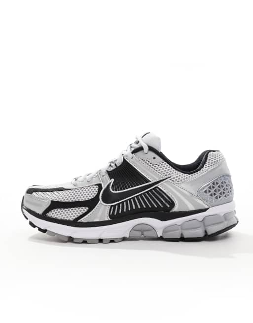 Nike Air Zoom Vomero 5 sneakers in silver and black