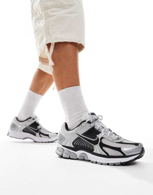 Nike Air Zoom Vomero 5 sneakers in silver and black