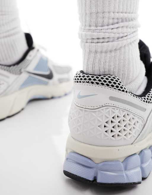 Nike Zoom Vomero 5 trainers in light grey and blue ASOS