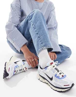 Nike - Zoom Vomero 5 - Uniseks sneakers in wit en blauw - view 1