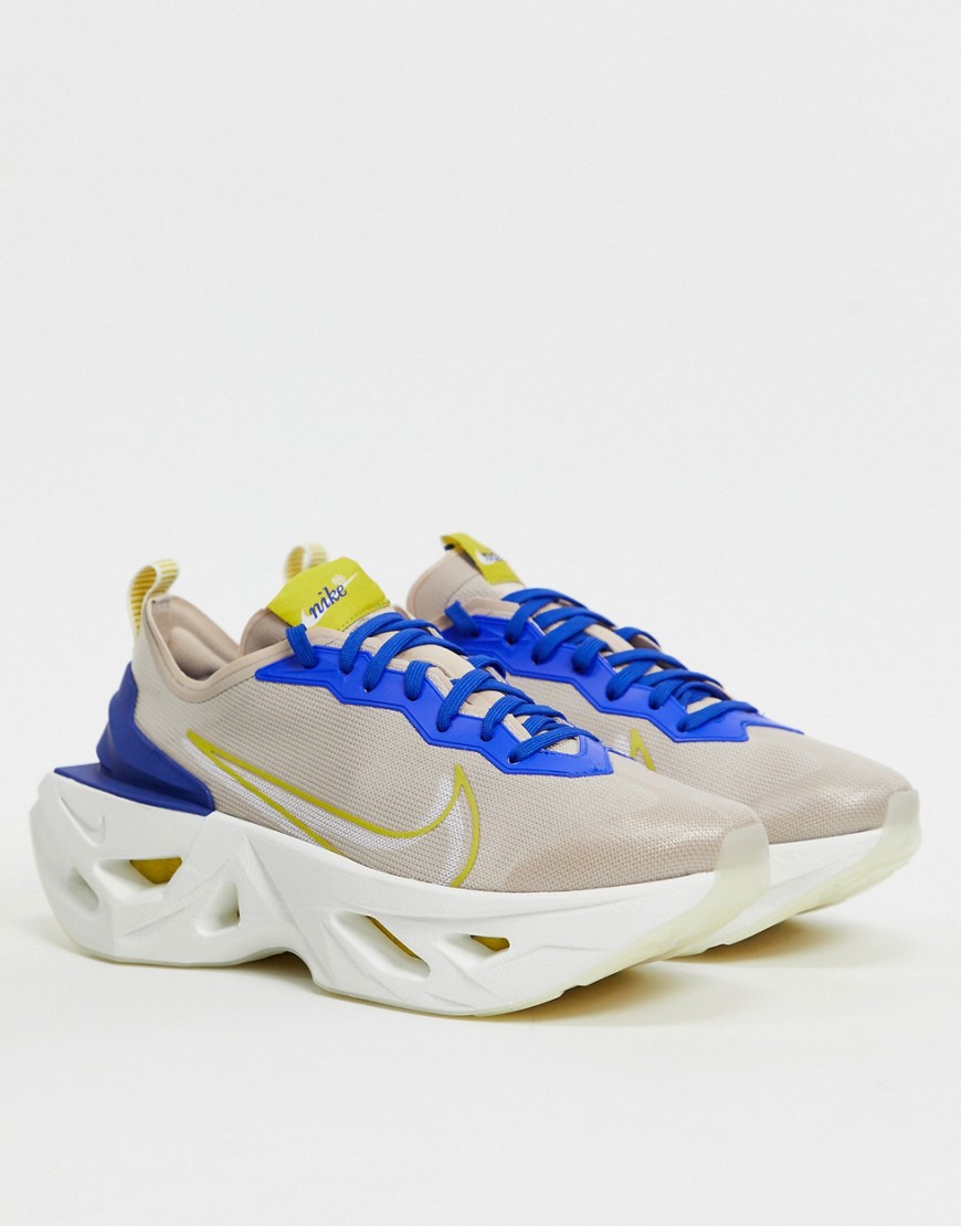 Nike Zoom X Vista Grind Natural And Blue Trainers-Cream