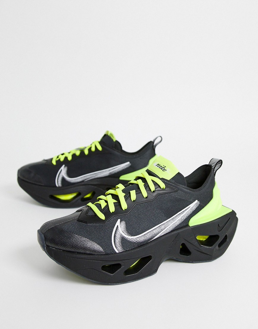 Nike Zoom X Vista Grind - Sneakers nere e gialle-Nero