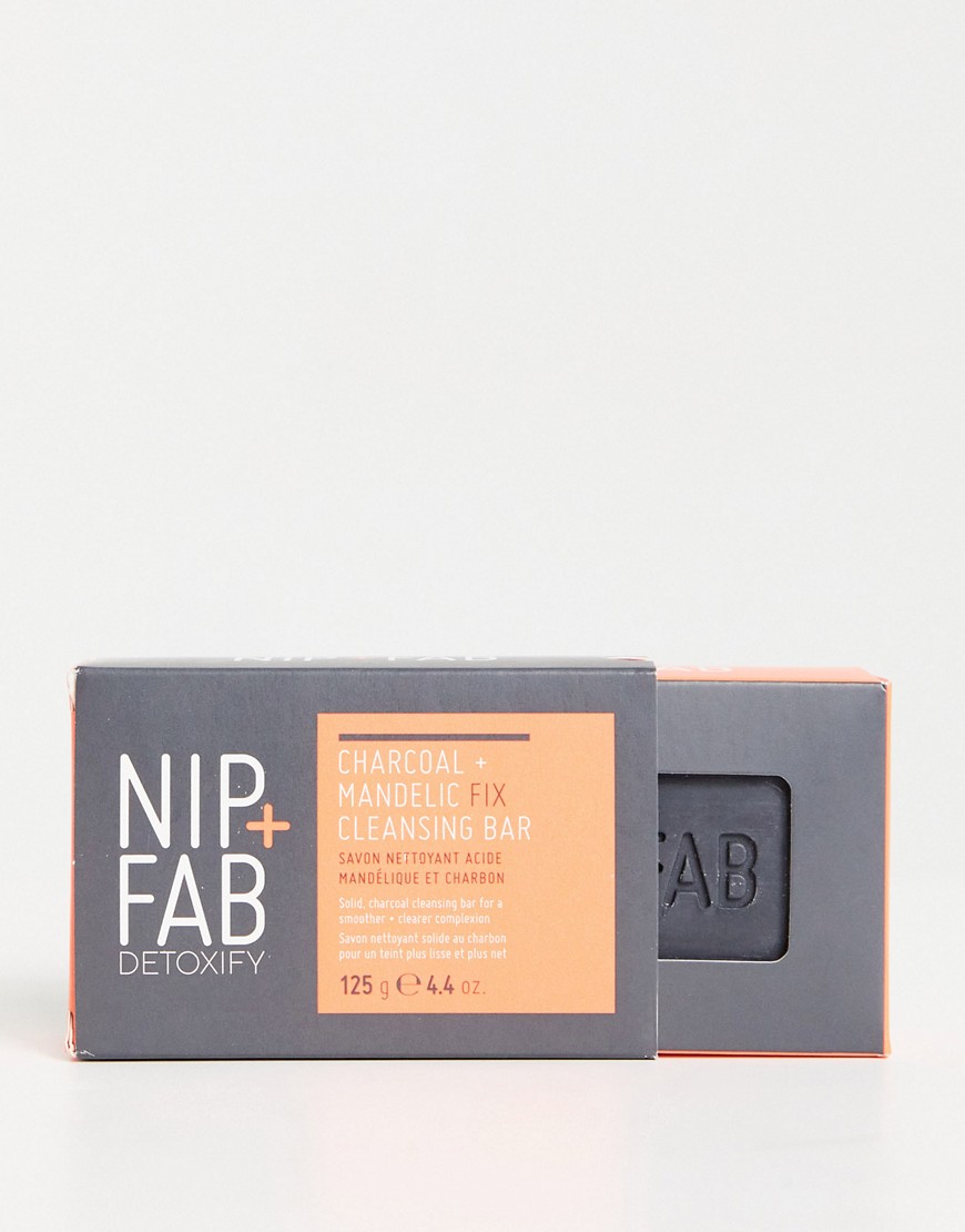 NIP+FAB - Charcoal and Mandelic Acid Fix Cleansing Bar-Ingen farve