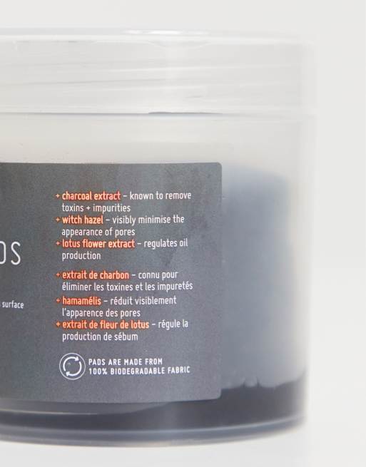 NIP+FAB - Charcoal and Mandelic Acid Fix Daily Pads - Rense-rondeller, 2 af 4