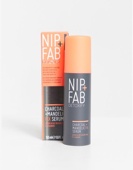 NIP+FAB – Charcoal and Mandelic Acid Fix Serum – Serum för fixering med kol och mandelsyra
