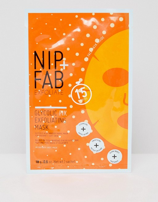 NIP+FAB Exfoliate Glycolic Fix Exfoliating Microfiber Mask