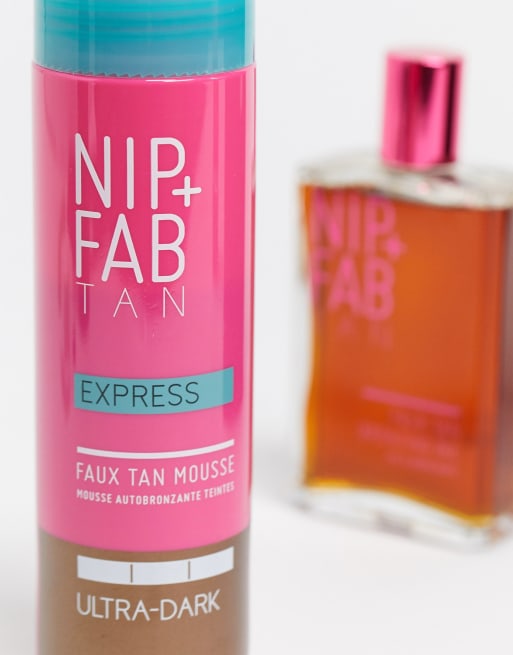 NIP+FAB – Faux Tan Express – Mousse Ultra Dark 150ml – Snabbverkande brun-utan-sol, 4 av 4
