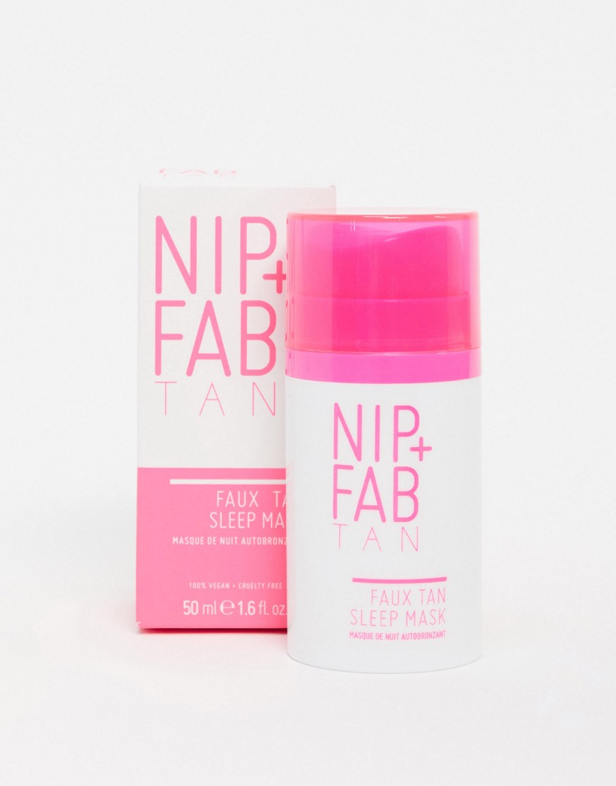 NIP+FAB – Faux Tan Sleep Mask – Brun utan sol-mask 50 ml-Ingen färg