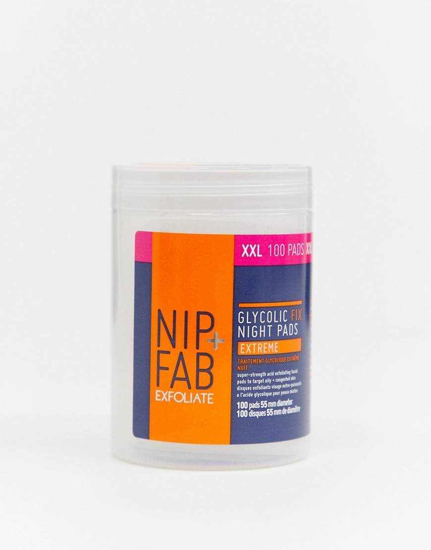 Nip+Fab - Glycolic Fix - Avondpads - Extra groot-Zonder kleur