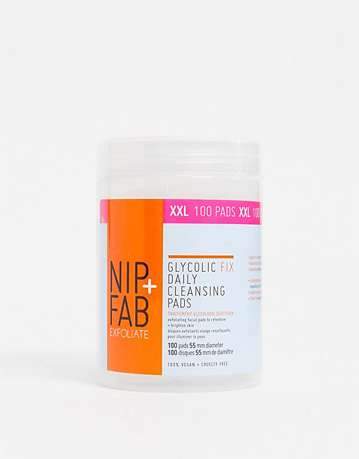 NIP+FAB — Glycolic Fix Day Pads XXL — Płatki do mycia twarzy