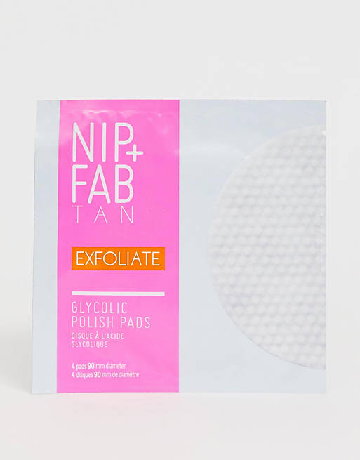 Nip+Fab – Glycolic Polish Pad x 4 – Exfolierande pads med glykol