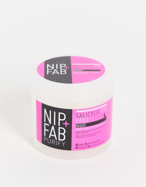 NIP+FAB - Herstellende salicylzuur schijfjes voor de nacht 80ml