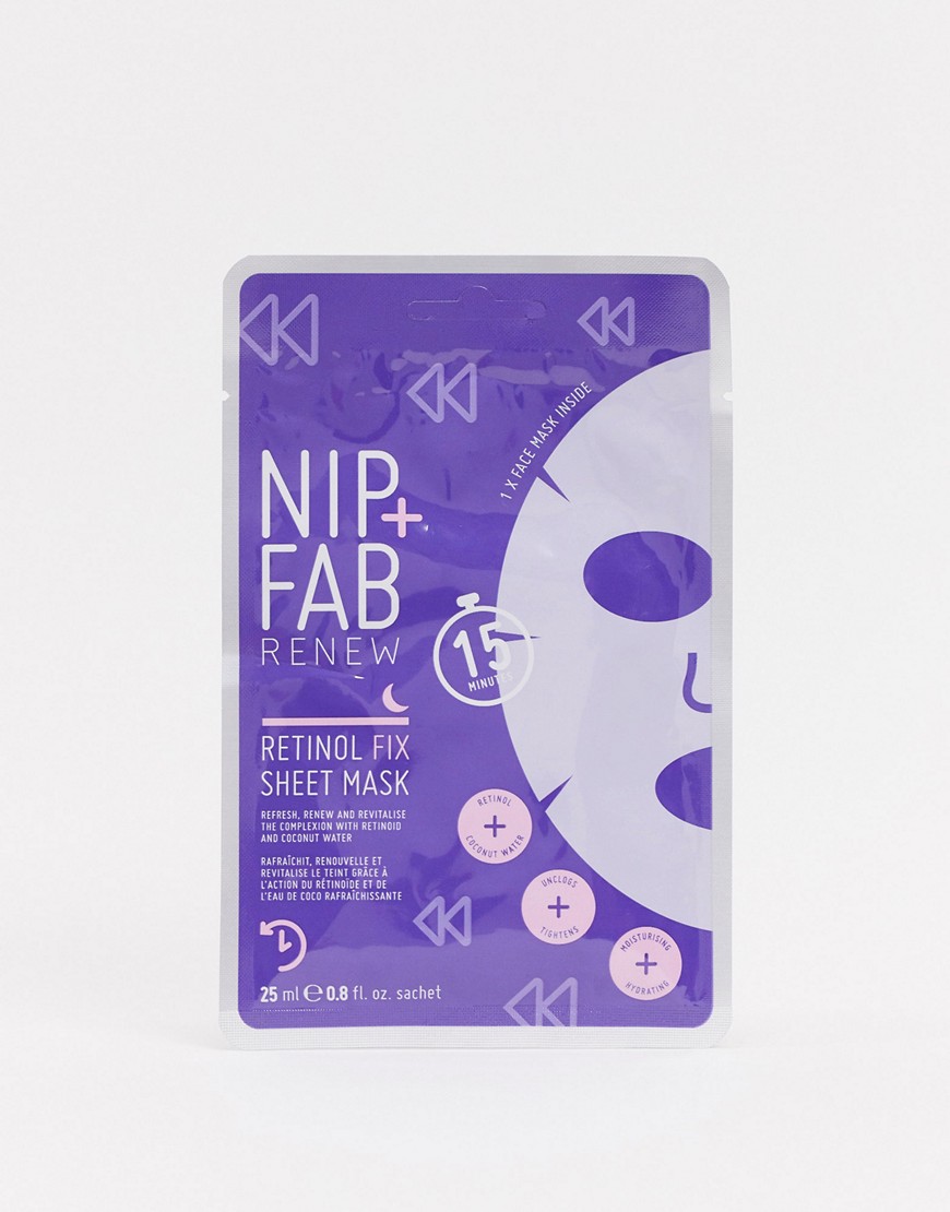 NIP+FAB - Retinol Fix Sheet Mask - Gezichtsmasker-Zonder kleur