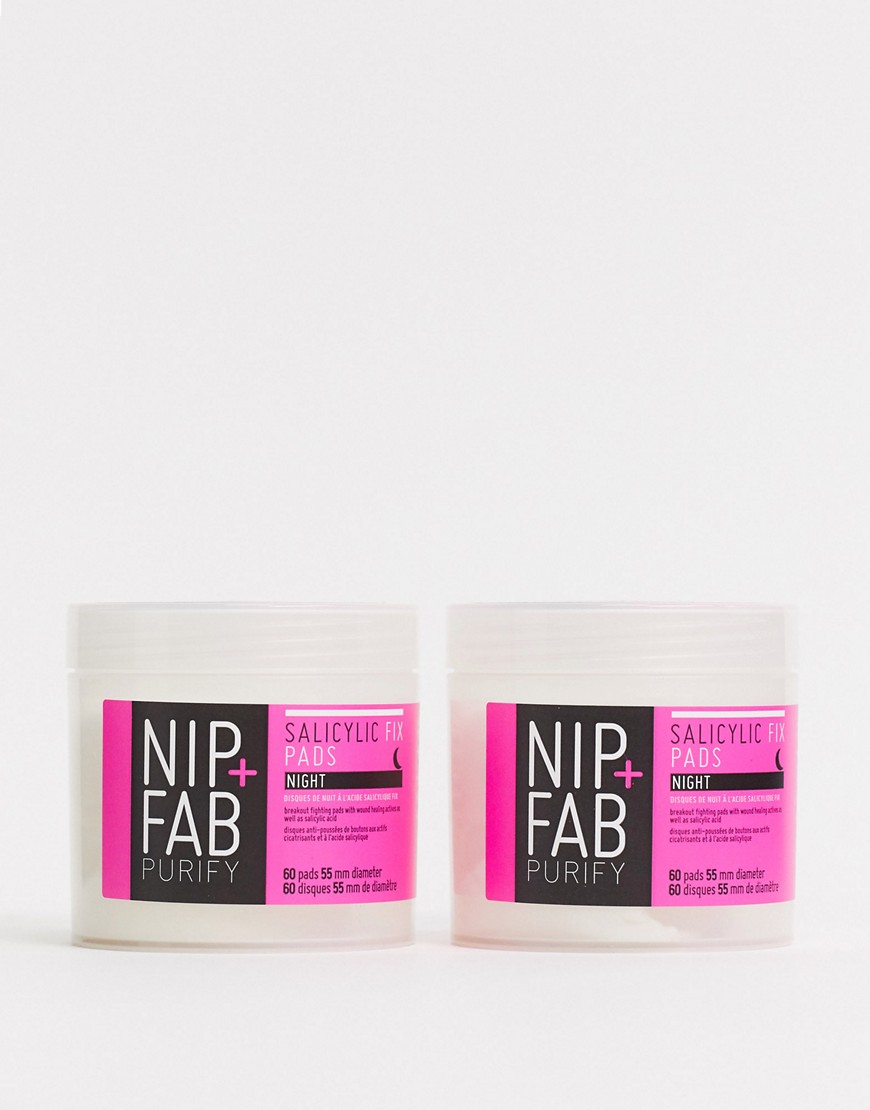 NIP+FAB – Salicylic Acid Fix Night Pads – Nattpads med salicalsyra SPARA 50 %-Ingen färg